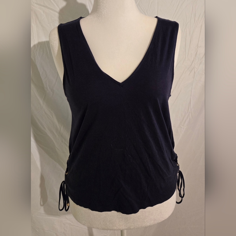 Michael Kors Navy Sleeveless Tank Top